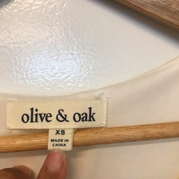 NWOT Olive & Oak Yellow Striped Dress (XS) - Picture 4 of 6